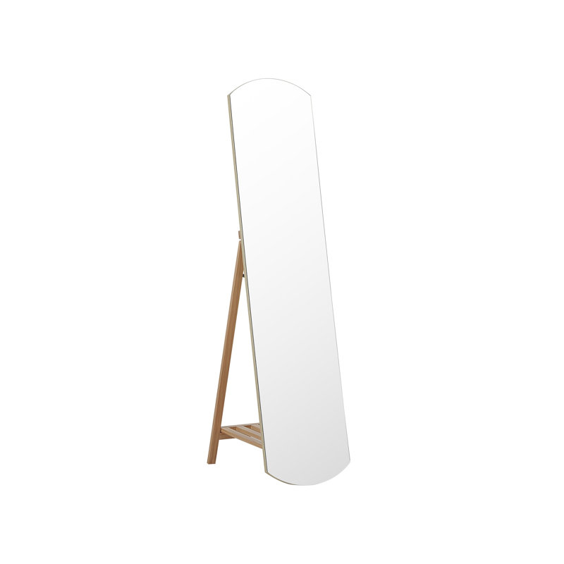 Kirshanpal Flat Floor Mirror with Shelves