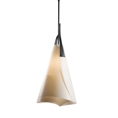 Grand luminaire suspendu Mobius - abat-jour filé-givré