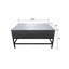 Table basse à plateau relevable gris