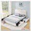 Lit tapissier avec tête de lit surdimensionnée, lumière DEL et 4 tiroirs de rangement-295720005-295720007