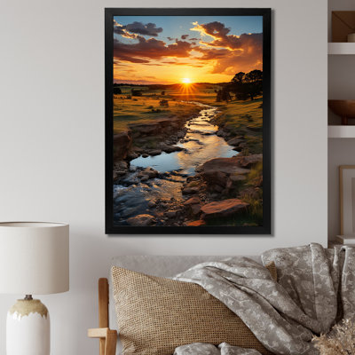 " Oklahoma River Landscape I "