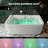 61 Inch Acrylic Whirlpool Massage Bathtub For 2 Person 16 Water Jets LED Lights Heater For Jacuzzi Spa Massage