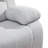 Double Manual Recliner Chair, Overstuffed Loveseat w/ Cupholders, Line, White-719796325