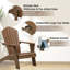 Ensemble de 2 chaises Adirondack pour l'extérieur, surdimensionné et résistant aux intempéries-526142696-510571921