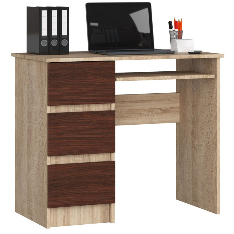 Eldwin Computer Desk, Left, Oak/Venge