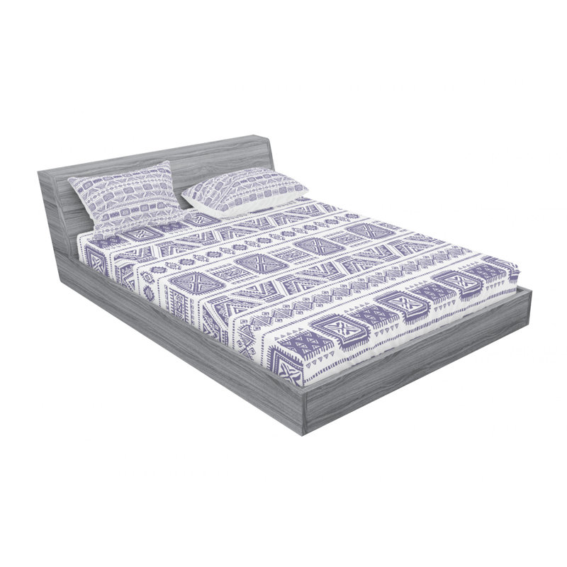 Microfiber Sheet Set, Queen Sheet Set with Fitted Sheet