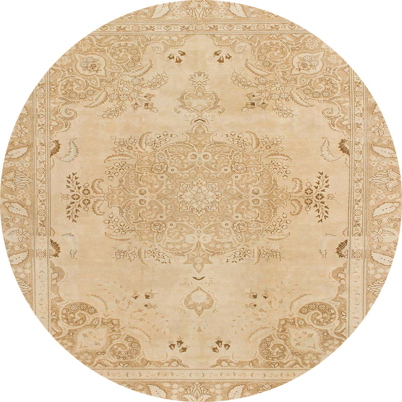 Tapis abstrait moderne 1270, Rond 6 pi