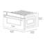 Tiroir à micro-ondes encastré en acier satiné 30 po ZLINE Autograph Edition-74009404