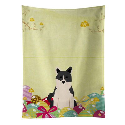 Serviette de thé russo-european œufs laïka spitzs pâques