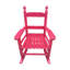 Chaise à bascule rose rouge pour - convient n'importe où à l'intérieur ou à l'extérieur. Dossier en bois franc massif facile à utiliser.