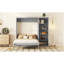 Grand lit escamotable mural avec tablettes, gris-274426624-274426637