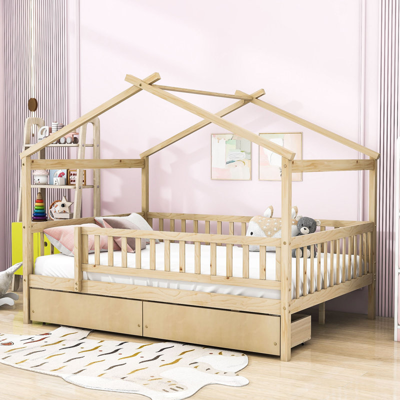 Veyaan Kids Daybed, Full / Double, Natural