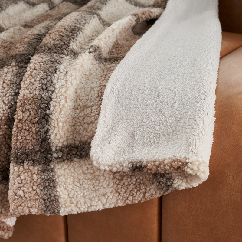 Plain Weave / Muslin Throw Blanket, Brown