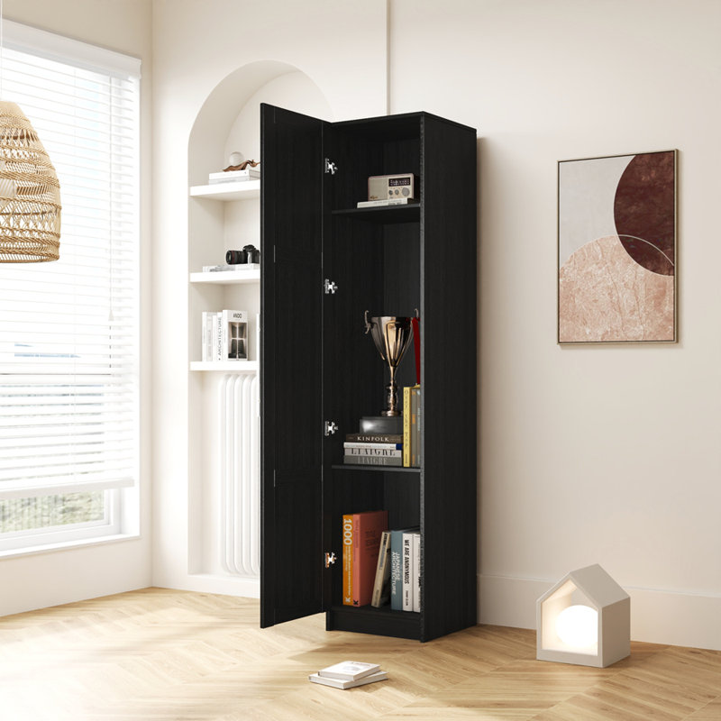 Armoire de rangement murale empilable avec tablettes et portes mobiles, parfaite pour une gestion organisée et efficace de l'espace