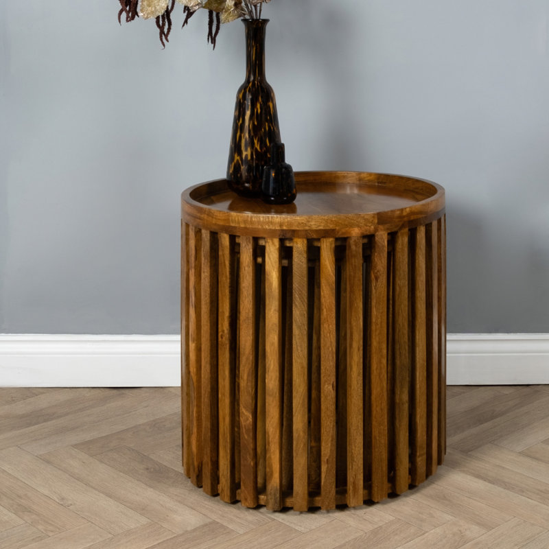 Malpartida 50cm W Solid Wood Bedside Table