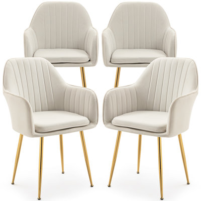 Deamon Upholstered Arm Chair (Set of 4)