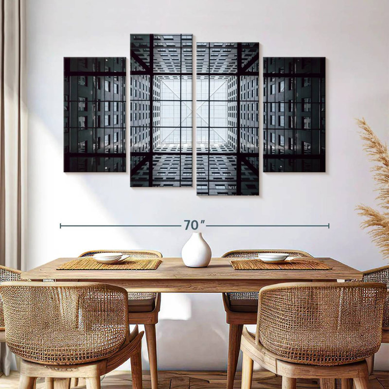 Geometric Chicago Lilie, 42" H x 68" W