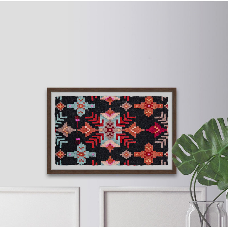Tribal Geometric - Single Picture Frame Print, 38cm H x 45cm W x 3.81cm D