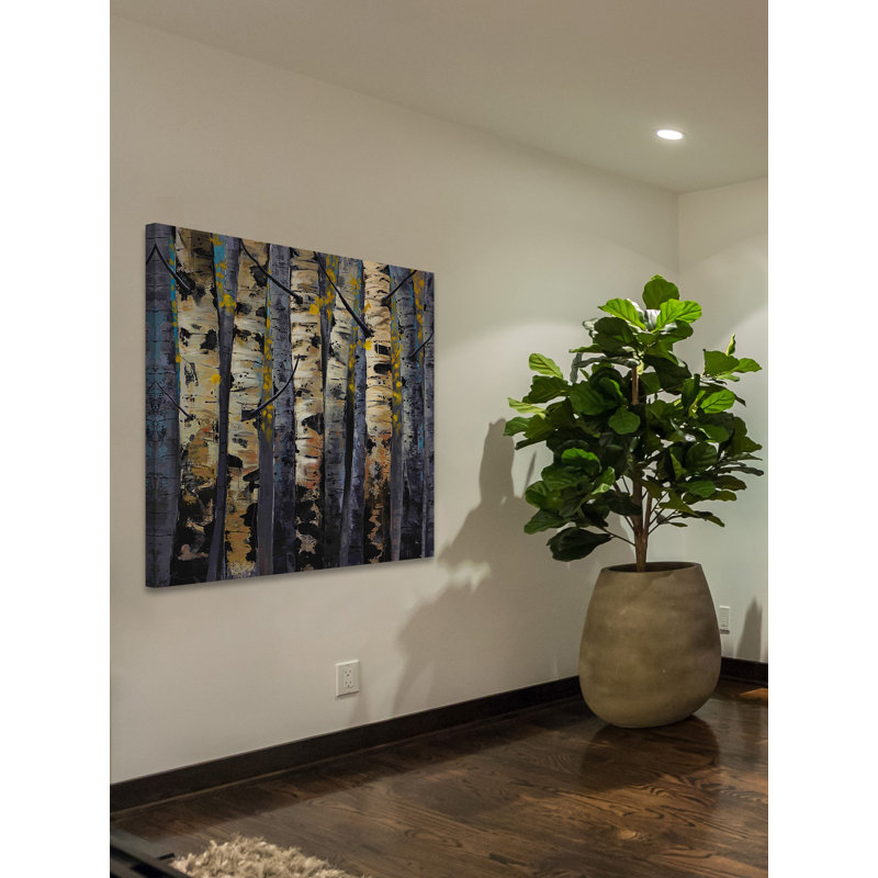 « gold infusion i » par julie joy, reproduction d’art sur toile tendue, H 48 po x l 48 po