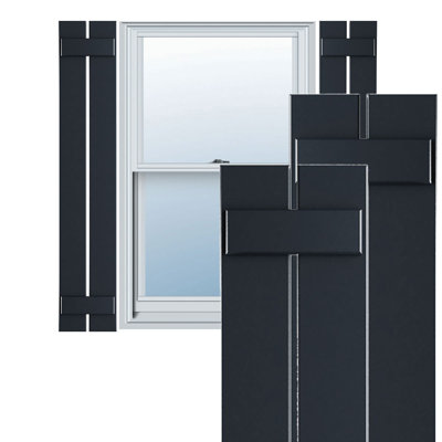 Volets en PVC True Fit à deux planches espacées