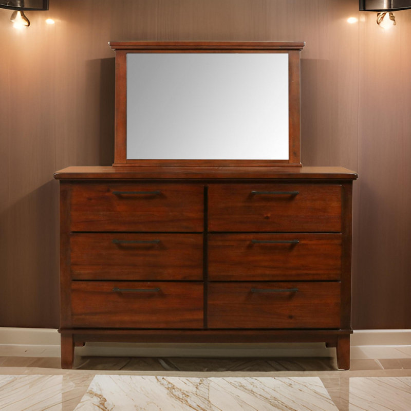 Rectangle Mirror, Brown