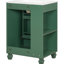 Meuble-lavabo classique 24 po avec lavabo, poignées en métal, rangement latéral ouvert, 2 tablettes, assemblage facile, structure en céramique de conception autoportante, compartiments, porte, finition peinte, couleur