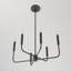 6 - Light Matte Black Sphere Pendant