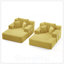 Ensemble 2 pièces surdimensionné de méridienne double, luxueux canapé-lit en velours côtelé moelleux avec 6 coussins et pochette de rangement pour les petits espaces, le cinéma maison et le salon-1607512799