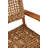 Chales Oak Woven Lounge Chair, Brown
