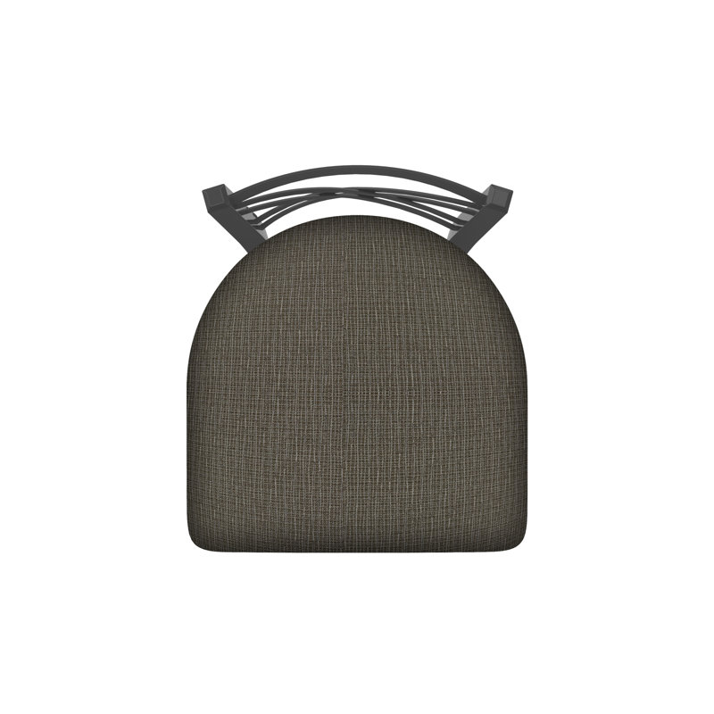 Catalina 18'' H Upholstered Metal Side Chair, Pewter, Fabric-Graph Chalice