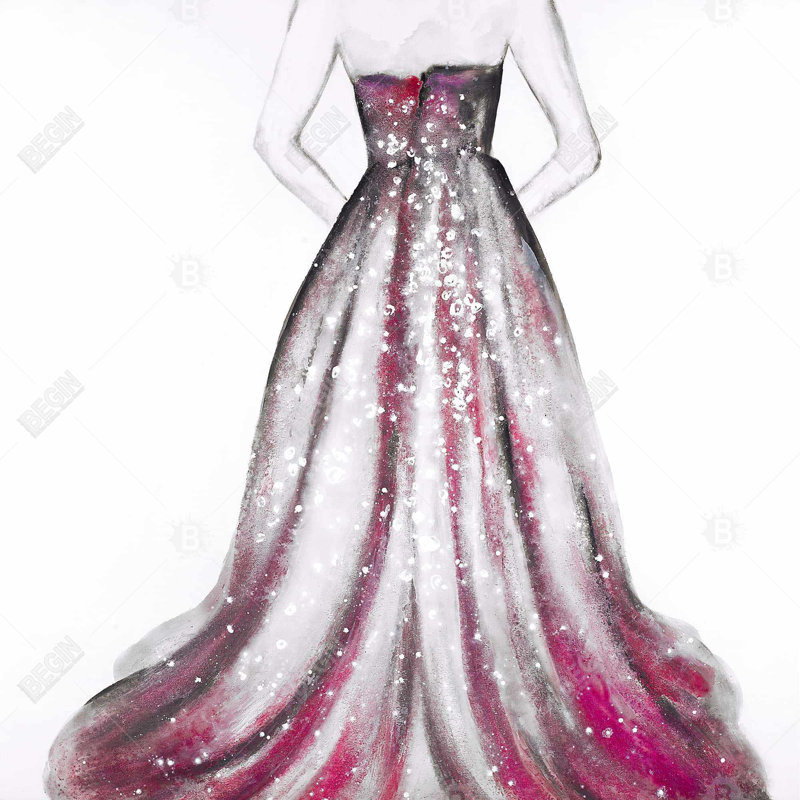 Toile habillée rose princesse | Vêtements de chambre à coucher, H 25,25 po x l 25,25 po