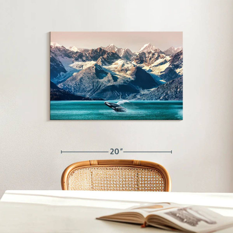 Alvord Alaskan Whale Backflip, 16" H x 24" W