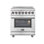 Cuisinière électrique autoportante 30 pouces Alta Qualita Massimo, 5 éléments, 4,32 pi³ avec friteuse à air