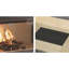 Large glass metal wood fire heating fireplace