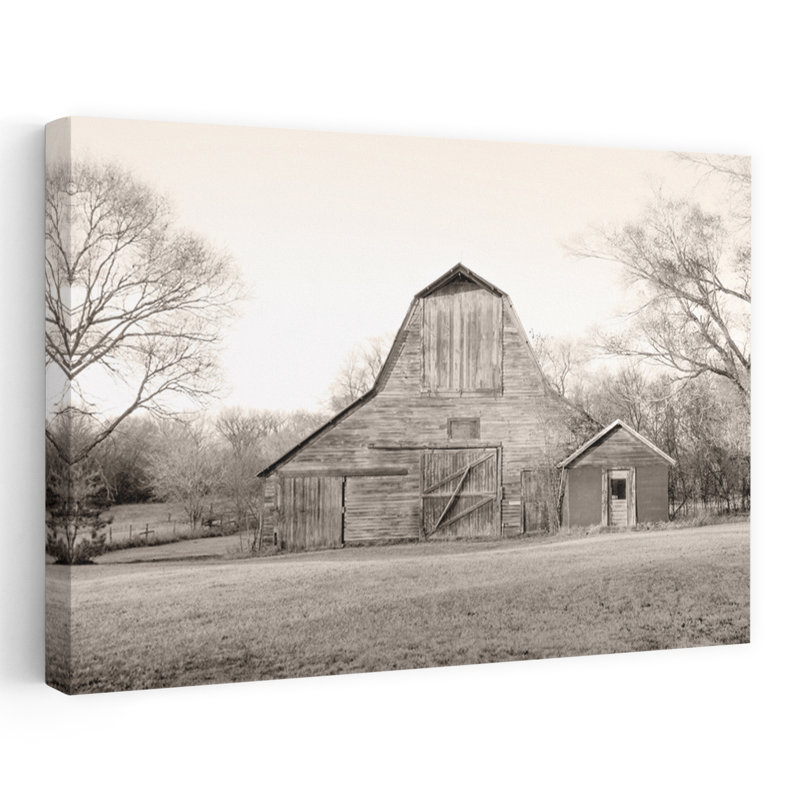 Grange dans le Heartland Bw, bâtiment de grange contemporain noir, noir et blanc gris, H 36 po x l 24 po