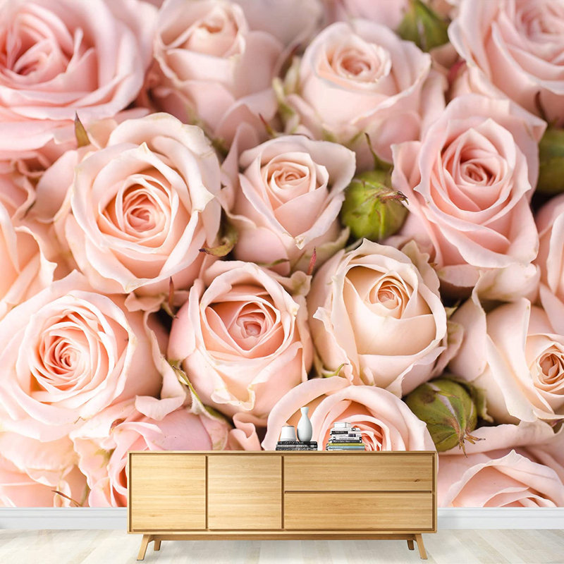 Elegant Rose Flower Floral M22, 100" L x 144" W