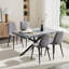 Ensemble de salle à manger à piédestal extensible avec chaises-1011567429-1011567430-1011567433