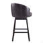 Ensemble de 2 tabourets de comptoir pivotants de 33,25 po, avec tabourets de bar rembourrés à hauteur de comptoir avec structure en bois d'hévéa massif, dossier, repose-pieds, tabourets de bar sans accoudoir pour bar personnel, comptoir de cuisine