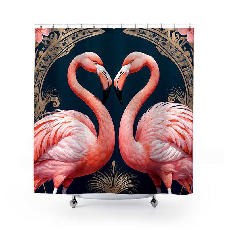 Rideau de douche Toulon Flamingo