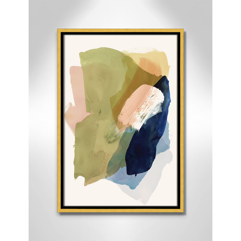 Brush and Whisper II Print by , 19.5" H x 13.5" W, Gold Floater