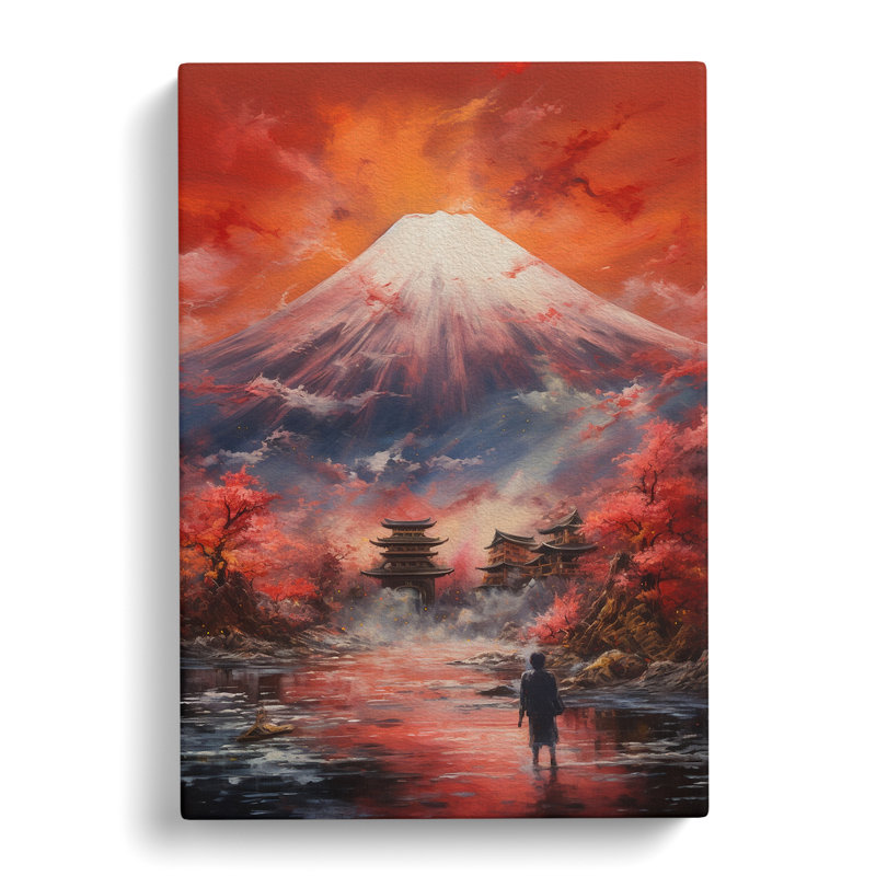 Mount Fuji Action - Wrapped Canvas, 60cm H x 40cm W x 3cm D