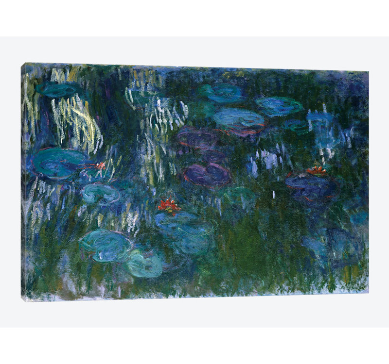 «Water Lilies, 1916-19», reproduction de Claude Monet sur toile tendue, H 18 po x l 26 po x P 1,5 po, Toile tendue