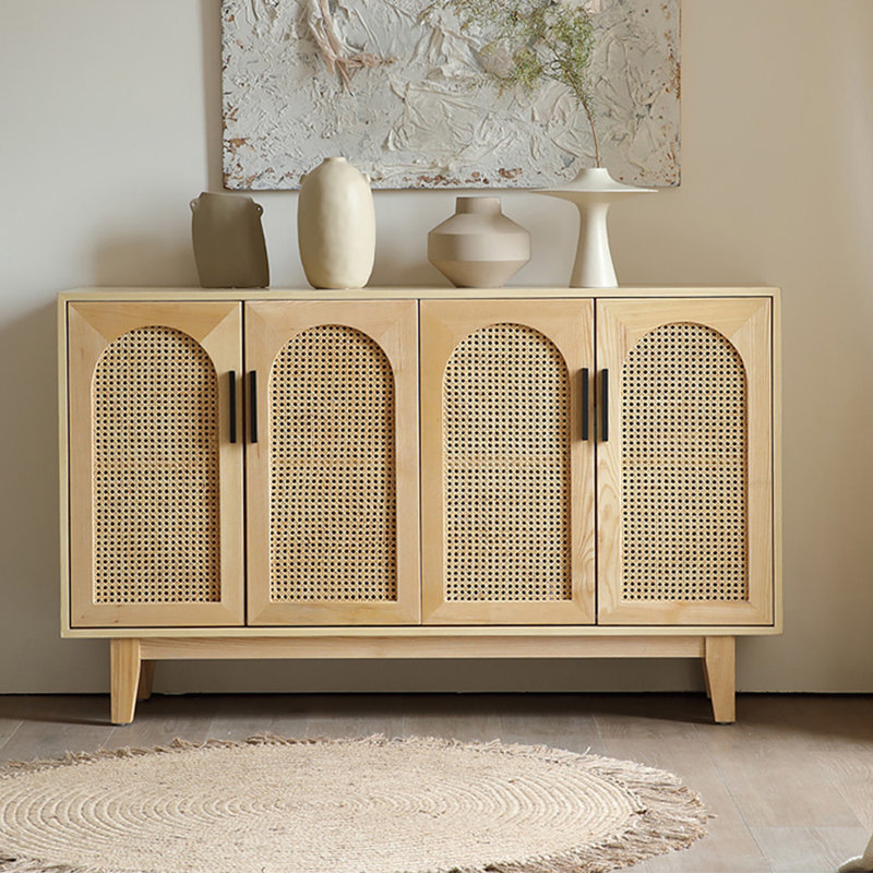 Buffets modernes en rotin simple tissé