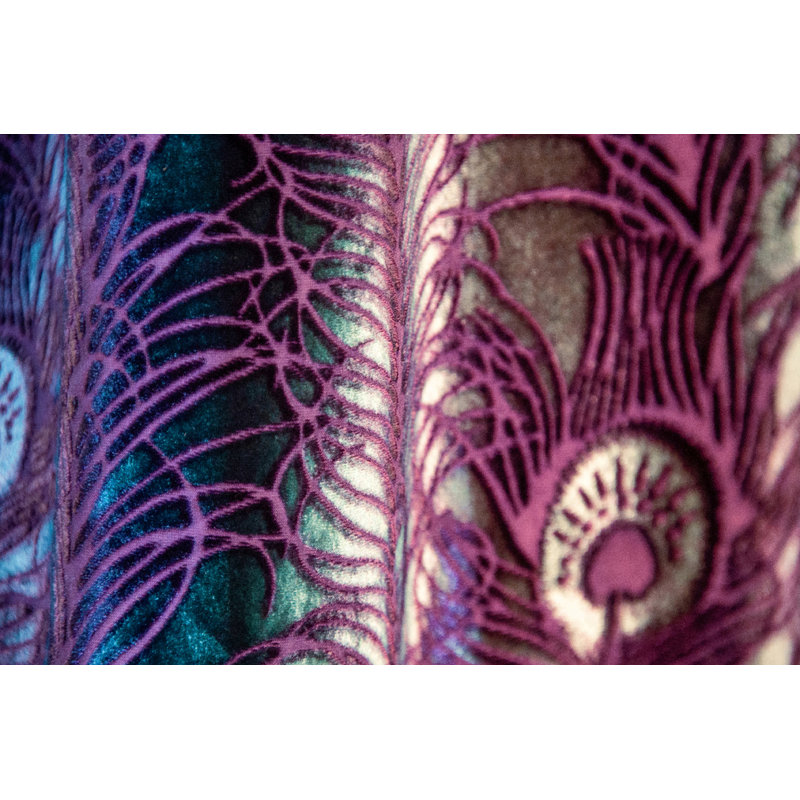 Peacock Feather Throw, 74" L x 52" W, Peacock