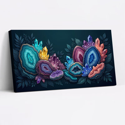 Crystal Geode Canvas Wall Art Set Of 1