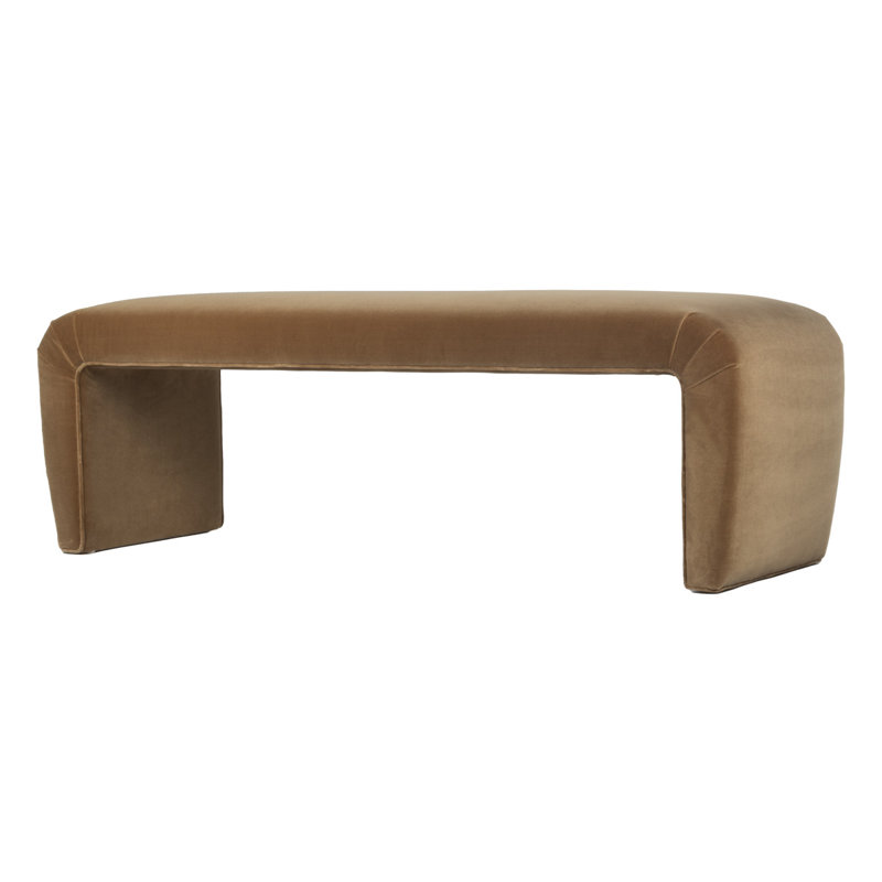 Upholstered Bench, Brown