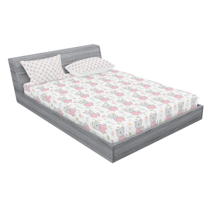Microfiber Sheet Set, Queen Sheet Set with Fitted Sheet