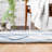 Irina Hand Woven Cotton/Wool Geometric Rug in Light Blue-401402649