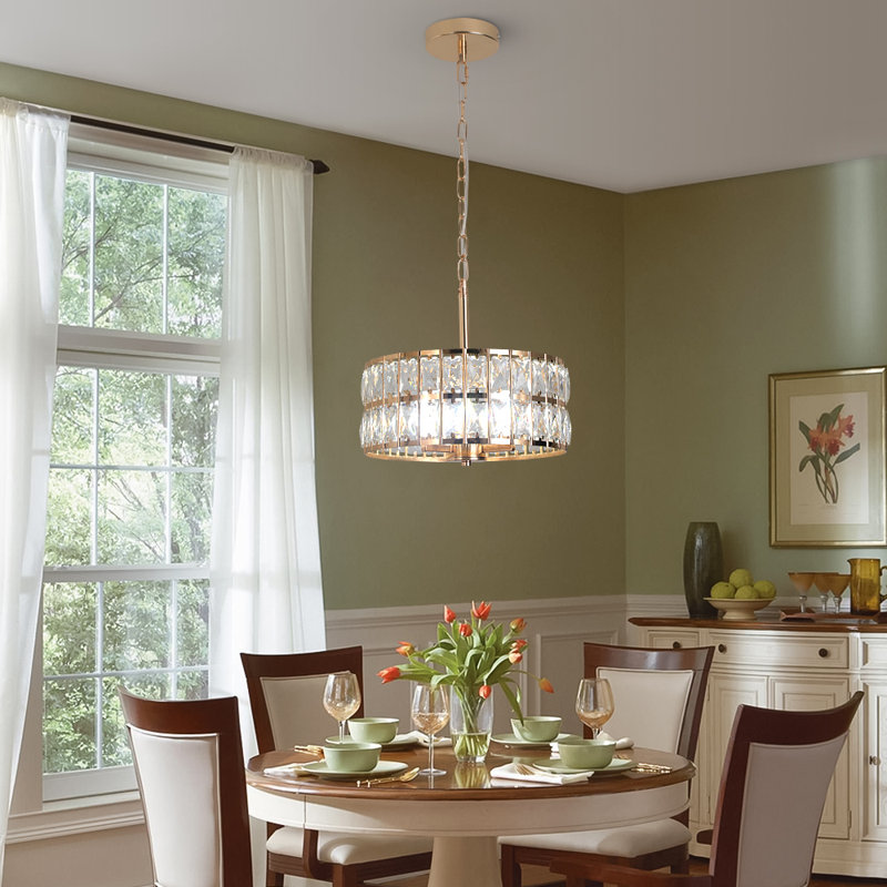 3 - Light Drum Chandelier
