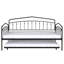 Lit de jour simple Fox avec lit gigogne, structure en métal durable, conception moderne pour plus de sommeil et de rangement-1174732674